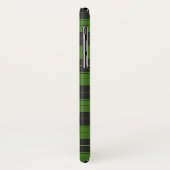 Einfaches Tartan-Muster in dunkelgrün Case-Mate iPhone Hülle (Hinten/Links)