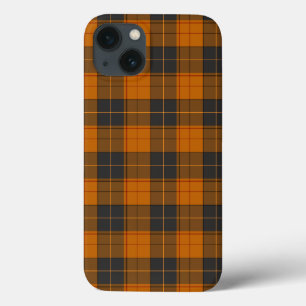 Einfaches Tartan-Muster in dunkelorange Case-Mate iPhone Hülle