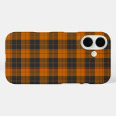 Einfaches Tartan-Muster in dunkelorange Case-Mate iPhone Hülle (Rückseite (Horizontal))