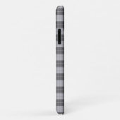 Einfaches Tartan-Muster in Grau Case-Mate iPhone Hülle (Hinten/Rechts)