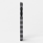 Einfaches Tartan-Muster in Grau Case-Mate iPhone Hülle (Hinten/Links)