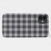 Einfaches Tartan-Muster in Grau Case-Mate iPhone Hülle (Rückseite (Horizontal))