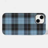 Einfaches Tartan-Muster in hellblau Case-Mate iPhone Hülle (Rückseite (Horizontal))