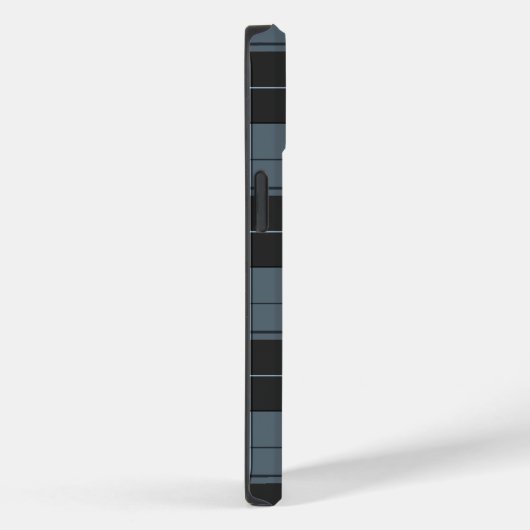 Einfaches Tartan-Muster in hellblau Case-Mate iPhone Hülle (Rückseite / Rechts)