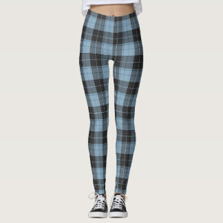 Einfaches Tartan-Muster in hellblau Leggings
