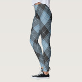 Einfaches Tartan-Muster in hellblau Leggings (Links)