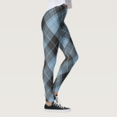 Einfaches Tartan-Muster in hellblau Leggings (Rechts)