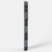 Einfaches Tartan-Muster in hellblau Samsung Galaxy Hülle (Rechte Seite)