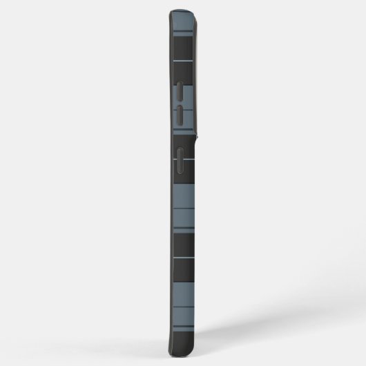 Einfaches Tartan-Muster in hellblau Samsung Galaxy Hülle (Rechte Seite)