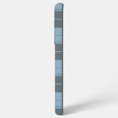 Einfaches Tartan-Muster in hellblau Samsung Galaxy Hülle (Linke Seite)