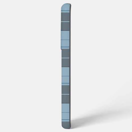 Einfaches Tartan-Muster in hellblau Samsung Galaxy Hülle (Linke Seite)