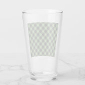 Einfaches Tartan-Muster in hellgrün Glas (Rückseite)