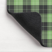 Einfaches Tartan-Muster in hellgrün Mousepad (Ecke)