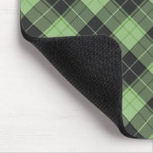 Einfaches Tartan-Muster in hellgrün Mousepad (Ecke)
