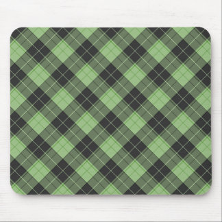 Einfaches Tartan-Muster in hellgrün Mousepad