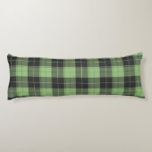 Einfaches Tartan-Muster in hellgrün Seitenschläferkissen (Rückseite)