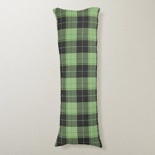 Einfaches Tartan-Muster in hellgrün Seitenschläferkissen (Vorderseite Vertikal)
