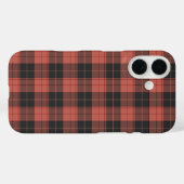Einfaches Tartan-Muster in Rot Case-Mate iPhone Hülle (Rückseite (Horizontal))
