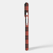 Einfaches Tartan-Muster in Rot Case-Mate iPhone Hülle (Rückseite / Links)