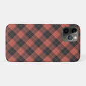 Einfaches Tartan-Muster in Rot Case-Mate iPhone Hülle (Rückseite (Horizontal))