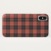Einfaches Tartan-Muster in Rot Case-Mate iPhone Hülle (Rückseite (Horizontal))