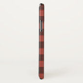 Einfaches Tartan-Muster in Rot Case-Mate iPhone Hülle (Hinten/Rechts)