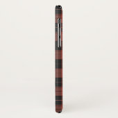 Einfaches Tartan-Muster in Rot Case-Mate iPhone Hülle (Hinten/Links)