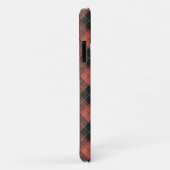Einfaches Tartan-Muster in Rot Case-Mate iPhone Hülle (Hinten/Rechts)