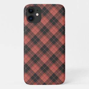 Einfaches Tartan-Muster in Rot Case-Mate iPhone Hülle