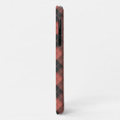 Einfaches Tartan-Muster in Rot Case-Mate iPhone Hülle (Hinten/Links)