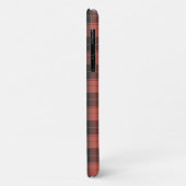 Einfaches Tartan-Muster in Rot Case-Mate iPhone Hülle (Hinten/Links)