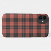 Einfaches Tartan-Muster in Rot Case-Mate iPhone Hülle (Rückseite (Horizontal))