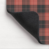 Einfaches Tartan-Muster in Rot Mousepad (Ecke)