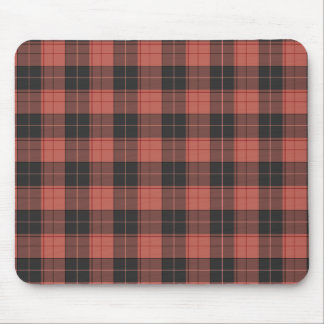 Einfaches Tartan-Muster in Rot Mousepad