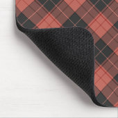Einfaches Tartan-Muster in Rot Mousepad (Ecke)