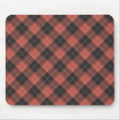 Einfaches Tartan-Muster in Rot Mousepad (Vorne)