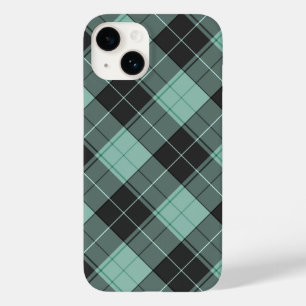 Einfaches Tartan-Muster in Türkis Case-Mate iPhon iPhone 14 Hülle