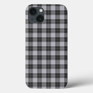 Einfaches Tartanmuster in Grau Case-Mate iPhone Hülle