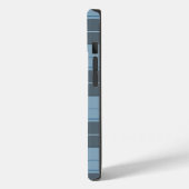 Einfaches Tartanmuster in Hellblau Case-Mate iPhone Hülle (Rückseite / Links)