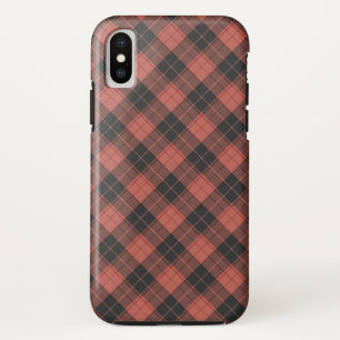Einfaches Tartanmuster in Rot Case-Mate iPhone Hülle