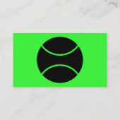 einfaches Tennis Visitenkarte (Rückseite)