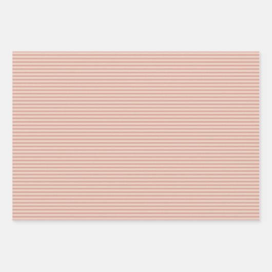 Einfaches Terracotta-Rost-Muster  Geschenkpapier Set (Vorderseite 3)