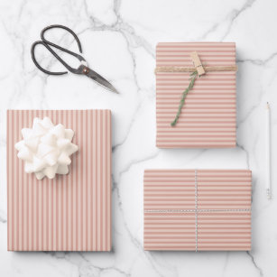 Einfaches Terracotta-Rost-Muster  Geschenkpapier Set