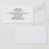 Einfaches Text 03 - Weiß (Goldkarte) Visitenkarte (Vorne/Hinten)