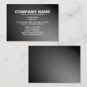 Einfaches Text 06 - Spotlit - Grau Visitenkarte (Vorne/Hinten)