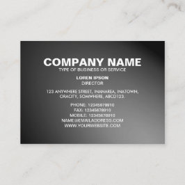 Einfaches Text 06 - Spotlit - Grau Visitenkarte