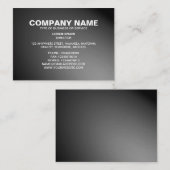Einfaches Text 06 - Spotlit - Grau Visitenkarte (Vorne/Hinten)