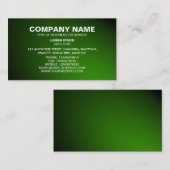 Einfaches Text 06 - Spotlit - Grün (Gold) Visitenkarte (Vorne/Hinten)