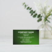 Einfaches Text 06 - Spotlit - Grün (Gold) Visitenkarte (Stehend Vorderseite)