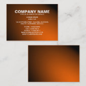 Einfaches Text 06 - Spotlit - Orange Visitenkarte (Vorne/Hinten)